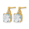 Gemstone and Diamond Earrings