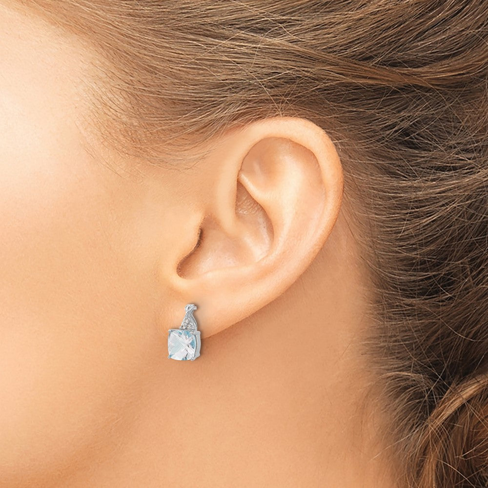 Gemstone and Diamond Earrings