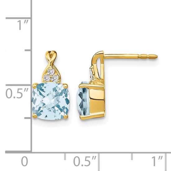 Gemstone and Diamond Earrings