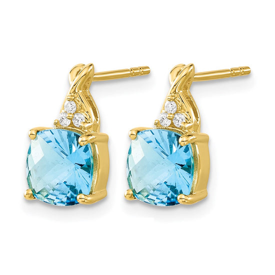 Gemstone and Diamond Earrings