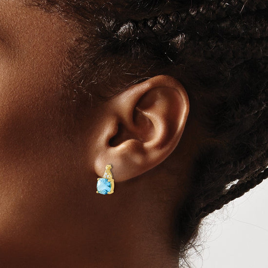 Gemstone and Diamond Earrings