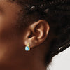 Gemstone and Diamond Earrings