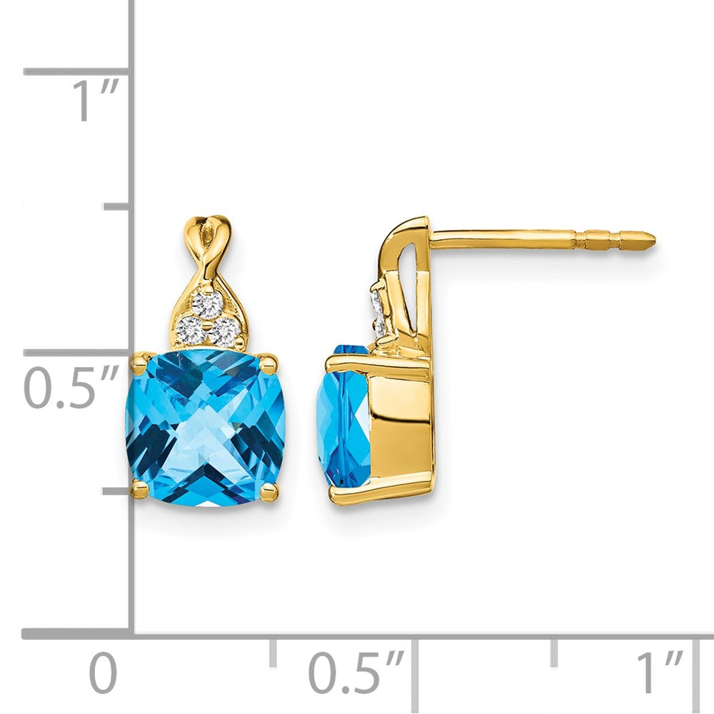 Gemstone and Diamond Earrings