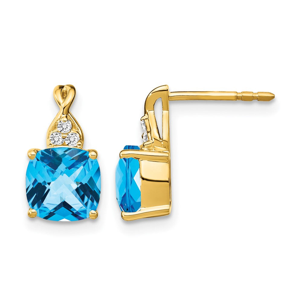 Gemstone and Diamond Earrings