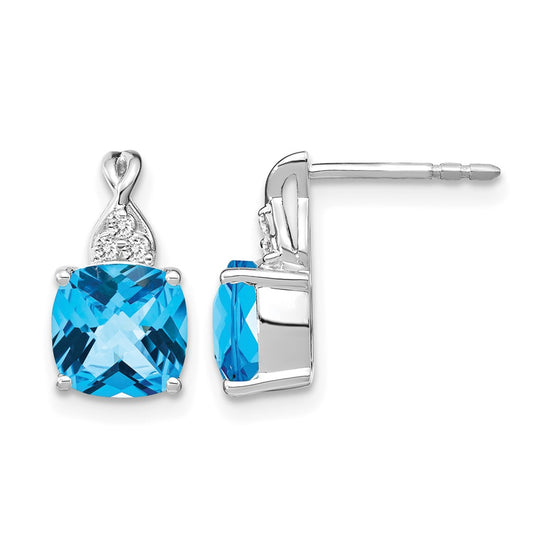 Gemstone and Diamond Earrings