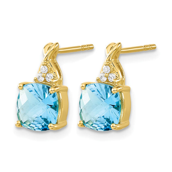 Gemstone and Diamond Earrings