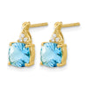 Gemstone and Diamond Earrings