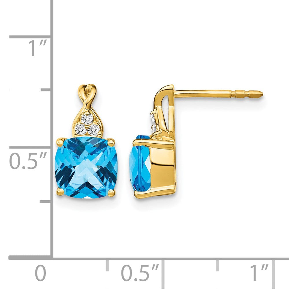 Gemstone and Diamond Earrings