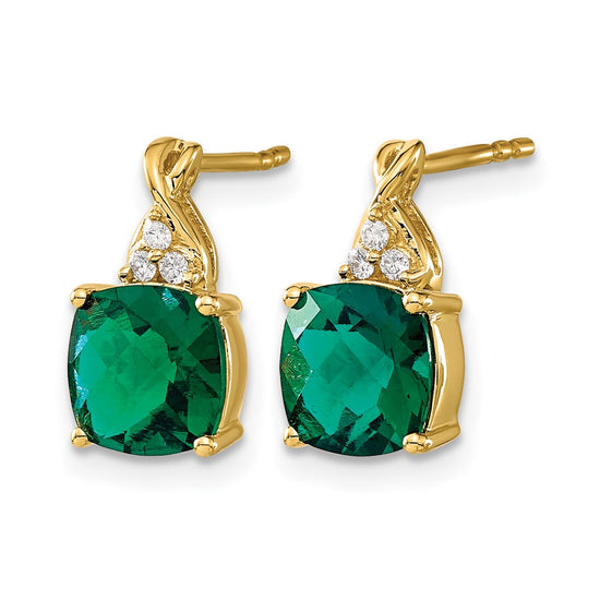 Gemstone and Diamond Earrings