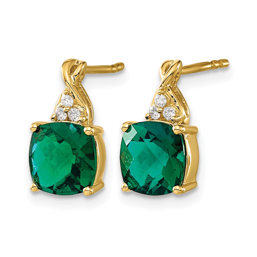Gemstone and Diamond Earrings
