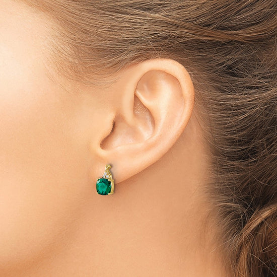 Gemstone and Diamond Earrings