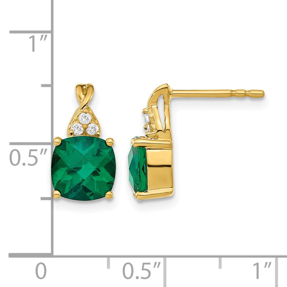 Gemstone and Diamond Earrings