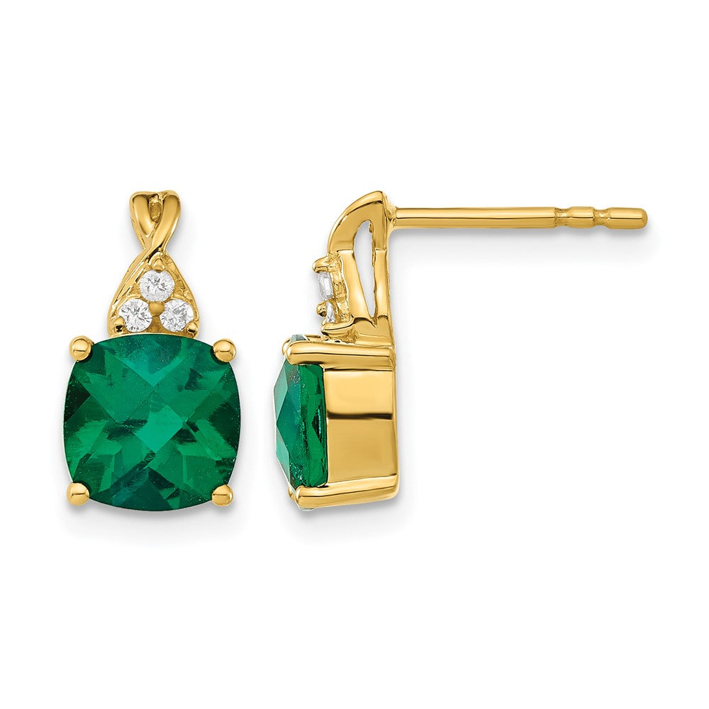 Gemstone and Diamond Earrings