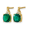 Gemstone and Diamond Earrings