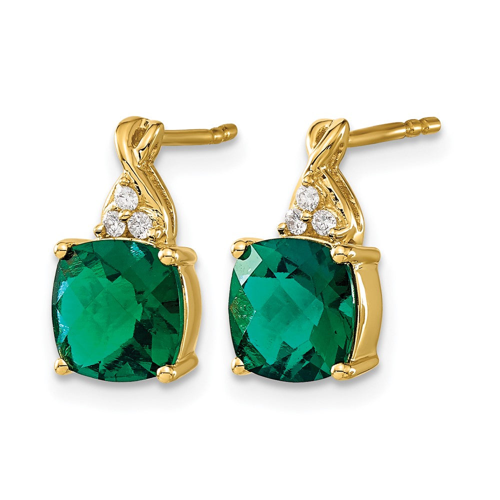 Gemstone and Diamond Earrings