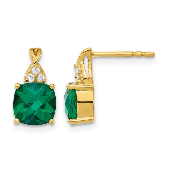 Gemstone and Diamond Earrings