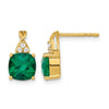 Gemstone and Diamond Earrings