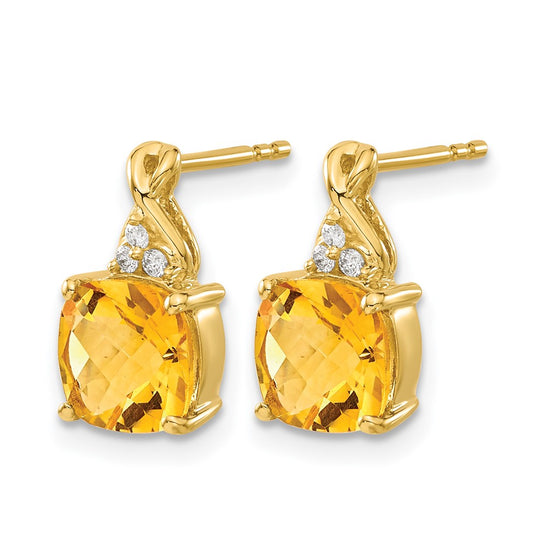 Gemstone and Diamond Earrings