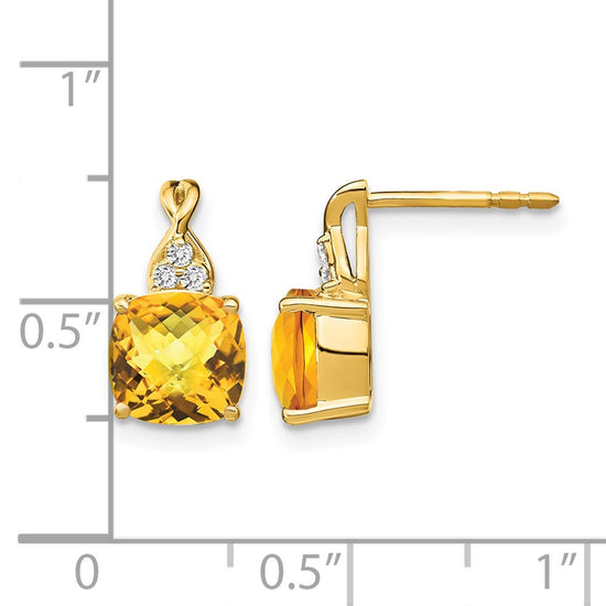 Gemstone and Diamond Earrings