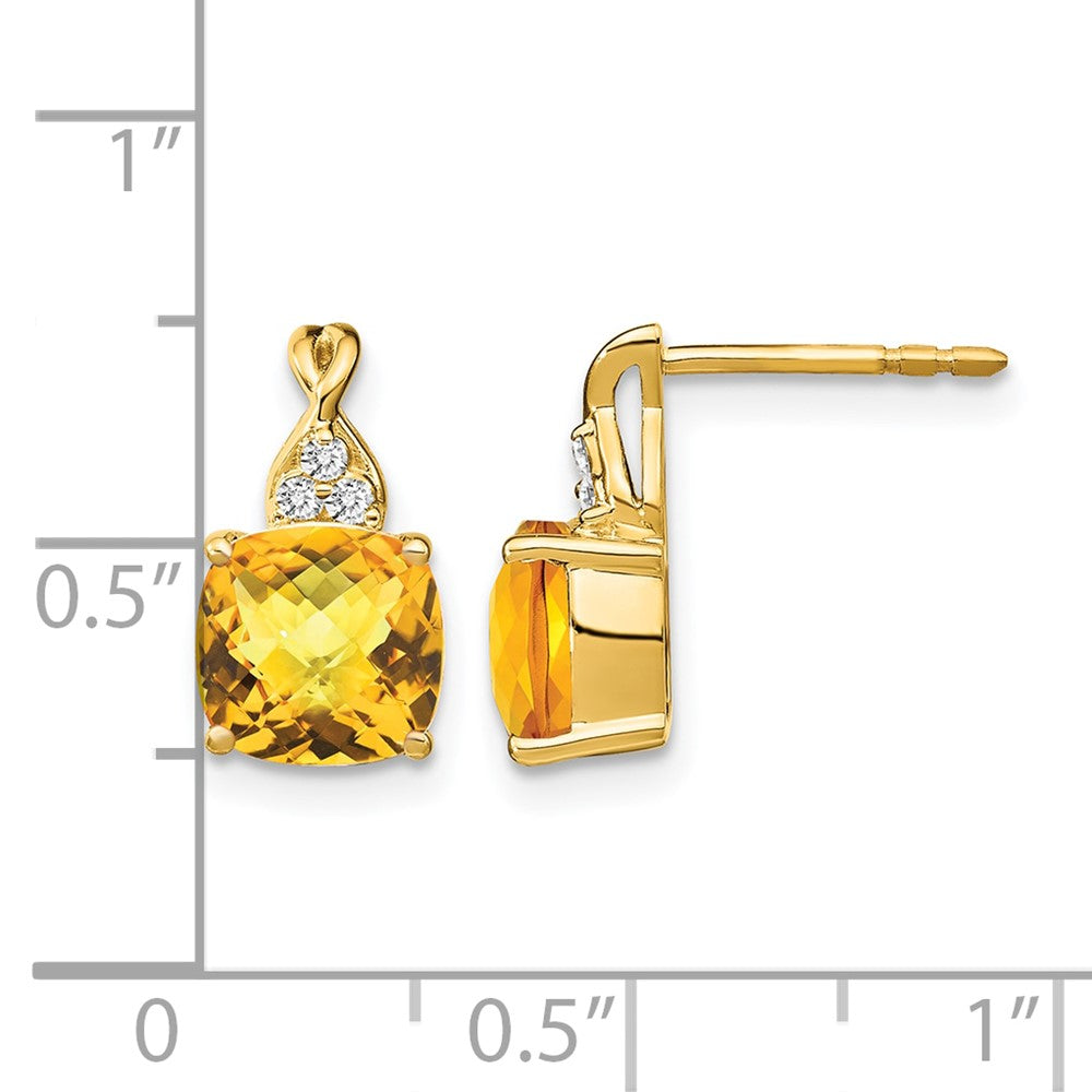 Gemstone and Diamond Earrings