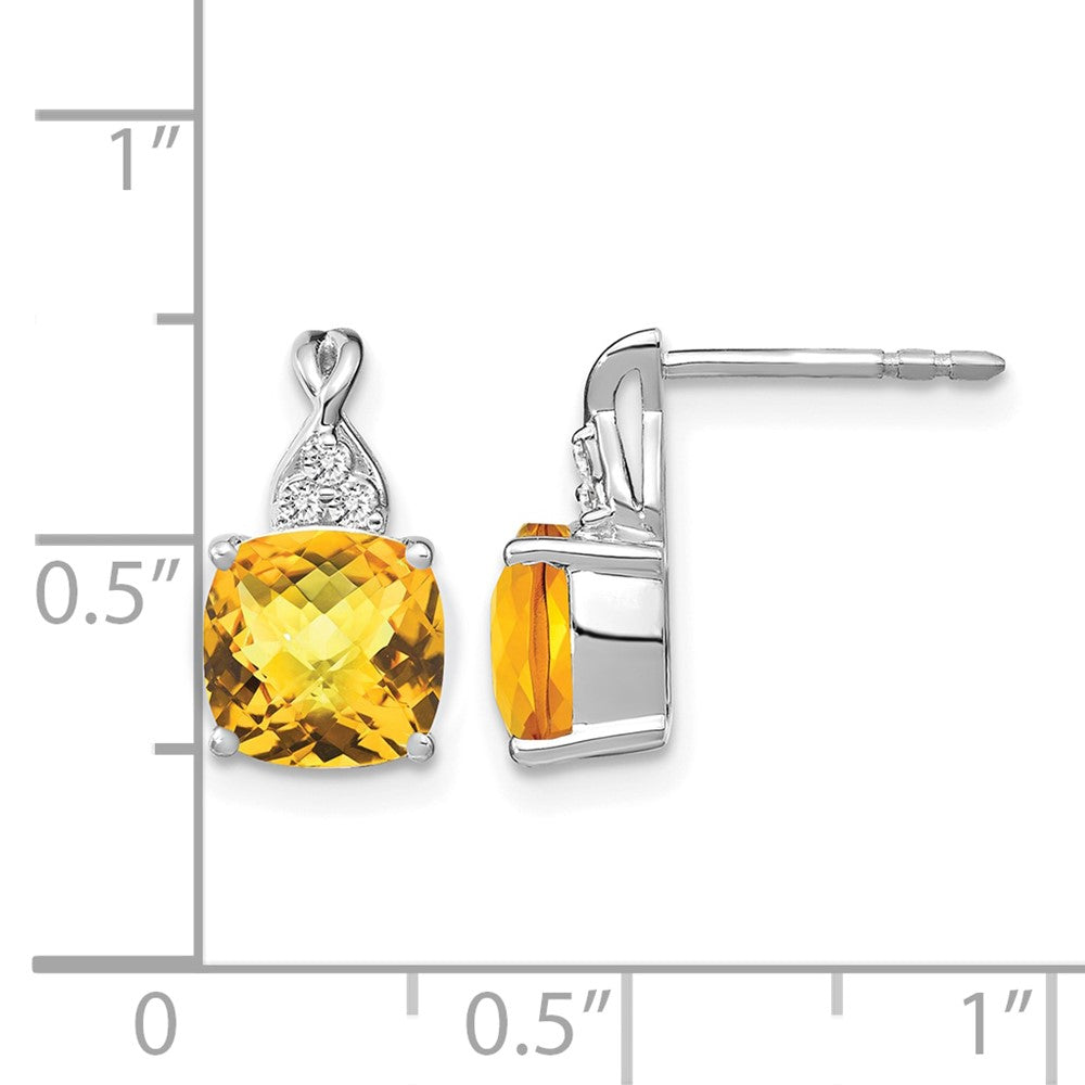 Gemstone and Diamond Earrings