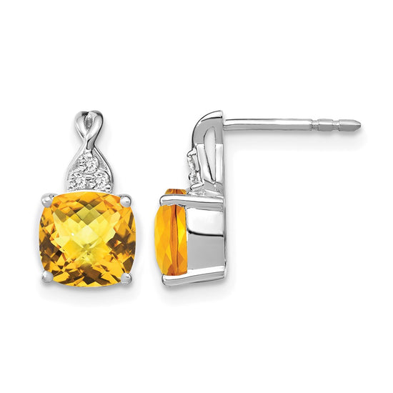 Gemstone and Diamond Earrings
