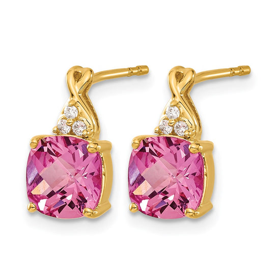Gemstone and Diamond Earrings