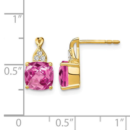 Gemstone and Diamond Earrings
