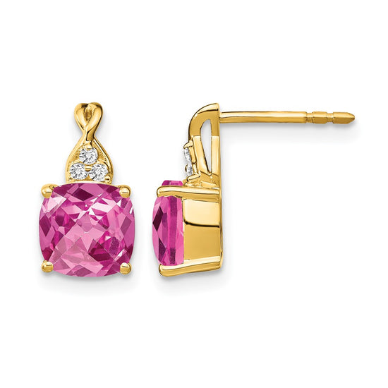 Gemstone and Diamond Earrings