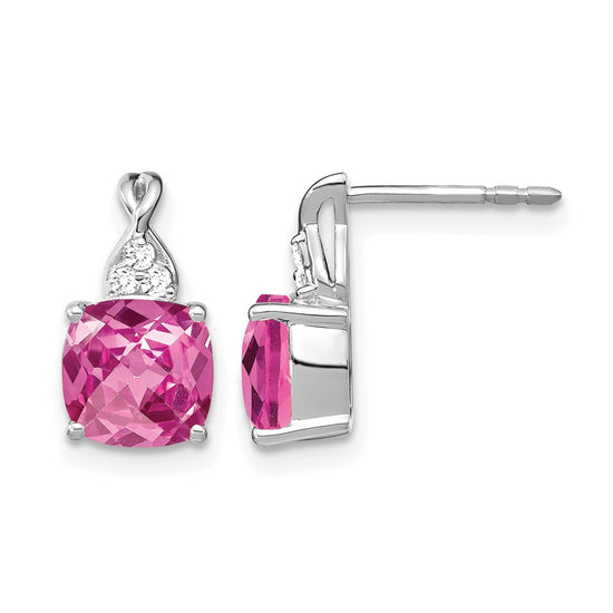 Gemstone and Diamond Earrings