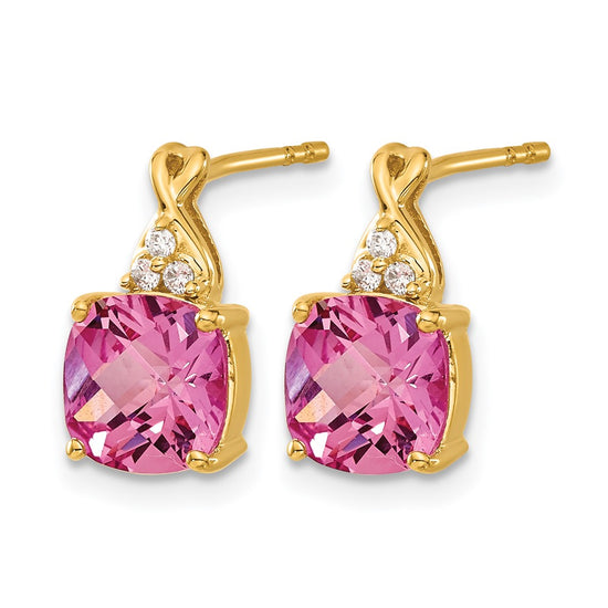 Gemstone and Diamond Earrings
