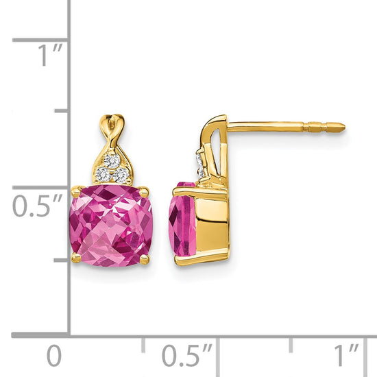 Gemstone and Diamond Earrings