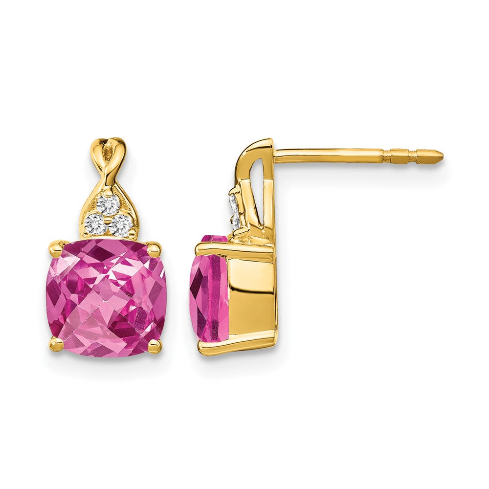 Gemstone and Diamond Earrings