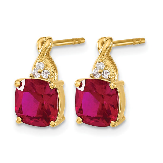 Gemstone and Diamond Earrings