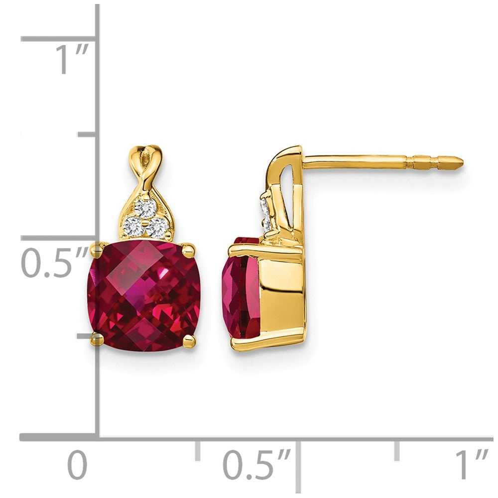 Gemstone and Diamond Earrings
