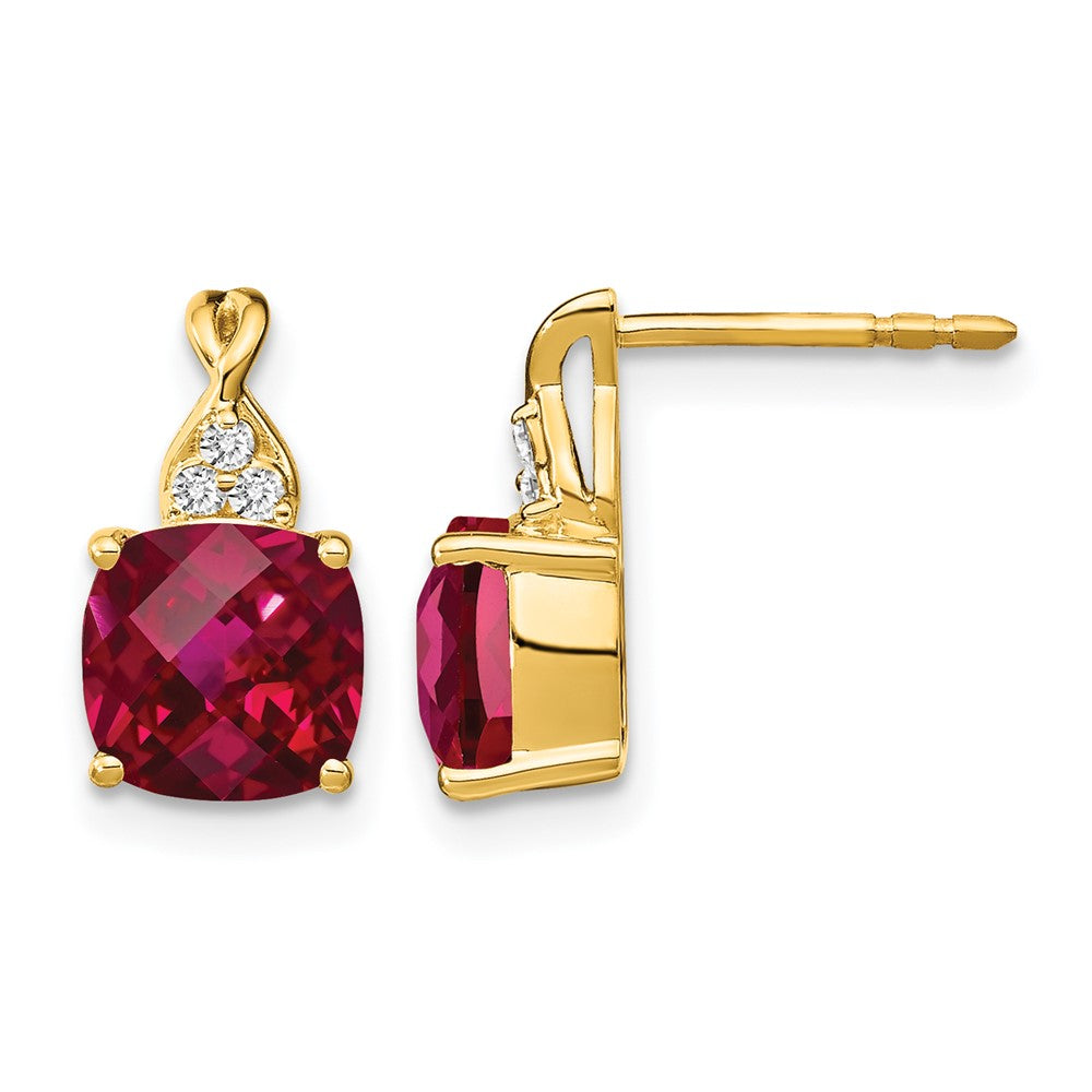 Gemstone and Diamond Earrings