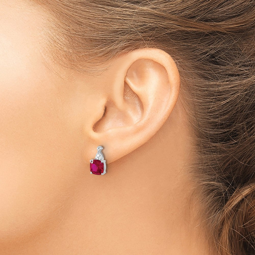 Gemstone and Diamond Earrings