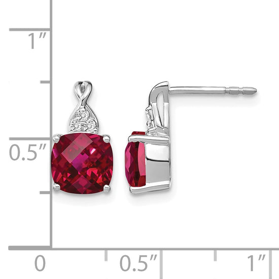 Gemstone and Diamond Earrings