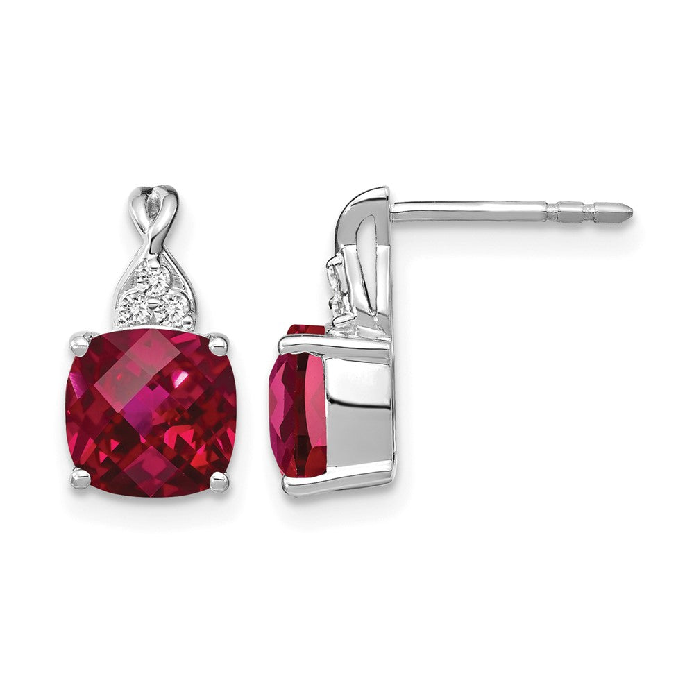 Gemstone and Diamond Earrings