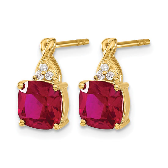 Gemstone and Diamond Earrings