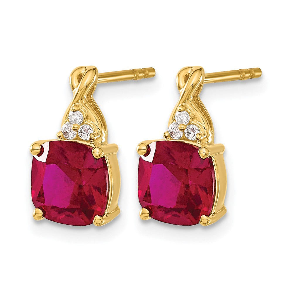 Gemstone and Diamond Earrings