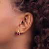 Gemstone and Diamond Earrings