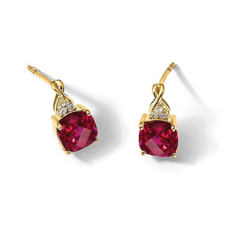 Gemstone and Diamond Earrings