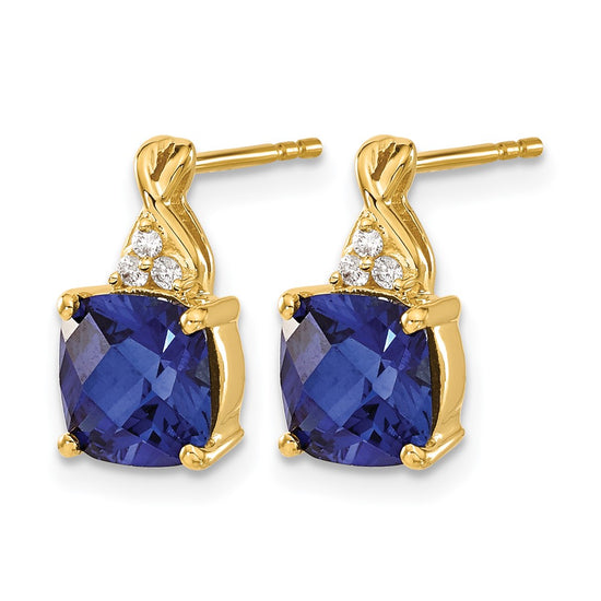 Gemstone and Diamond Earrings