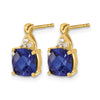 Gemstone and Diamond Earrings