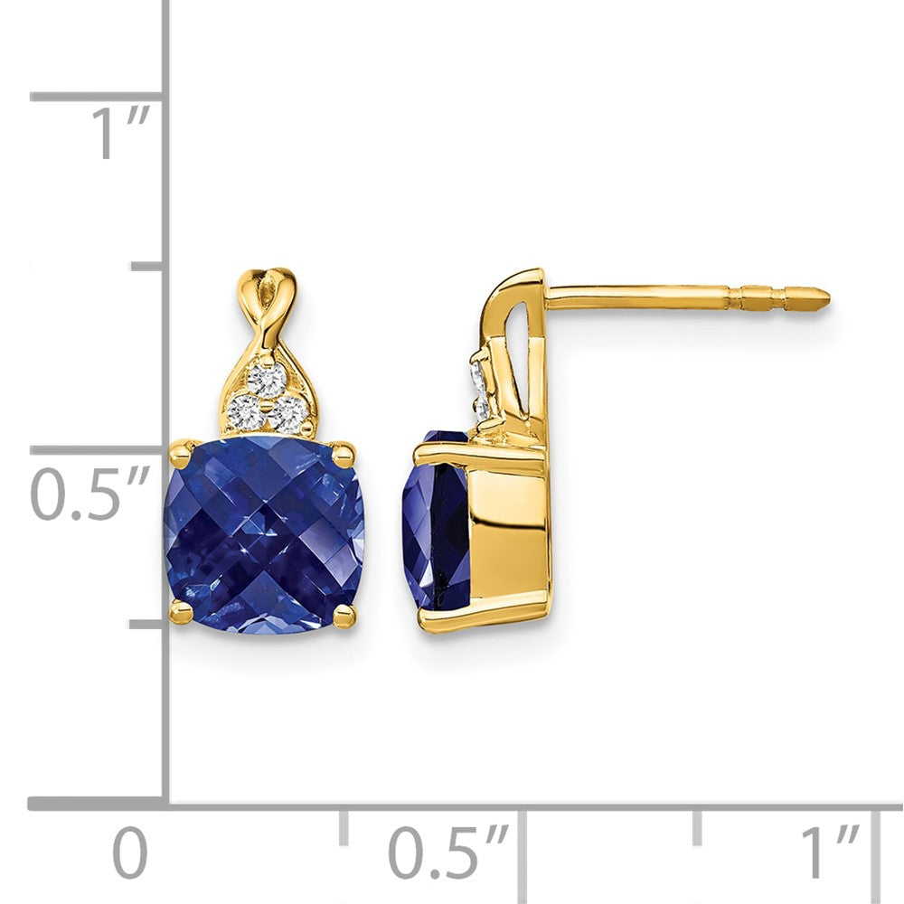 Gemstone and Diamond Earrings