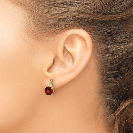 Gemstone and Diamond Earrings
