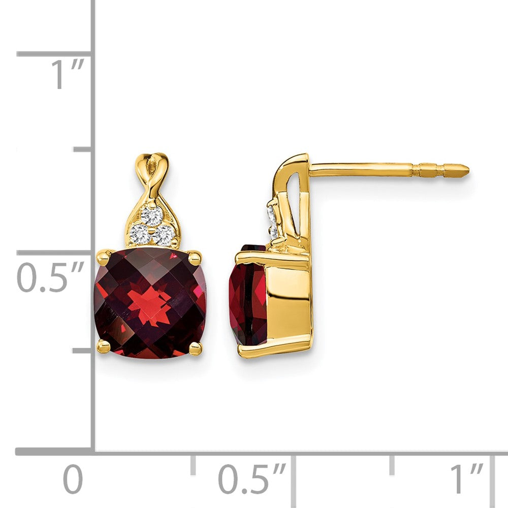 Gemstone and Diamond Earrings
