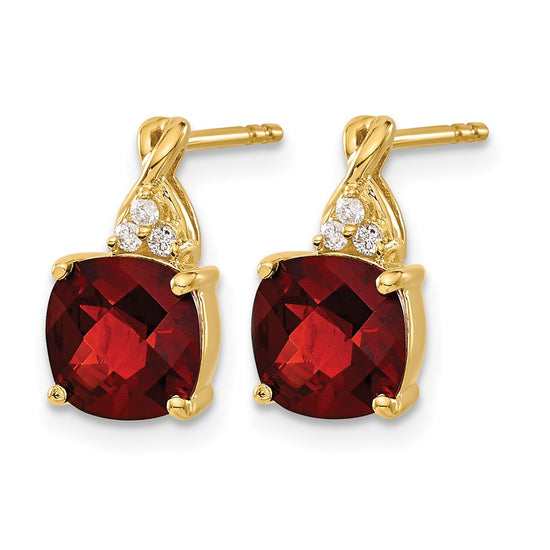 Gemstone and Diamond Earrings