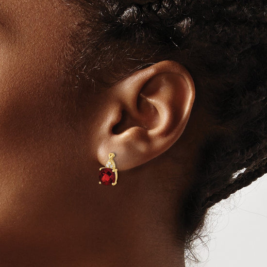 Gemstone and Diamond Earrings